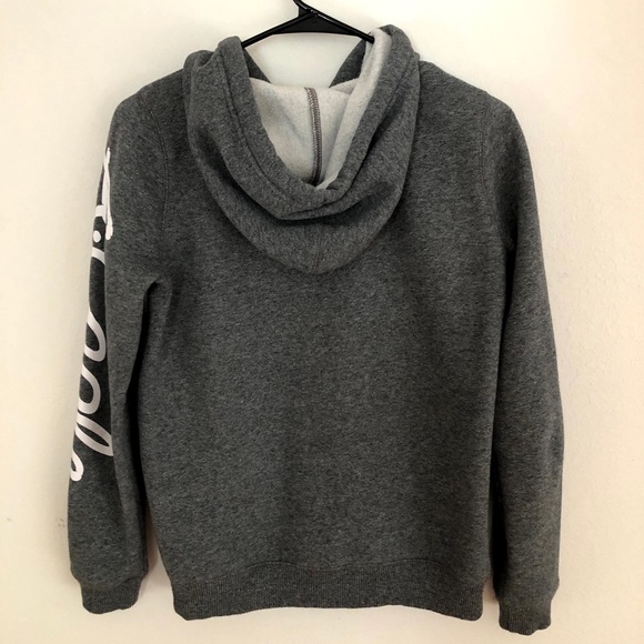 American Eagle Outfitters Logo Gray Hoodie Size S - Picture 2 of 6